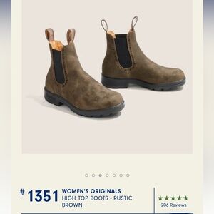 Blundstone Brown Ankle Boots #1351 US size 9